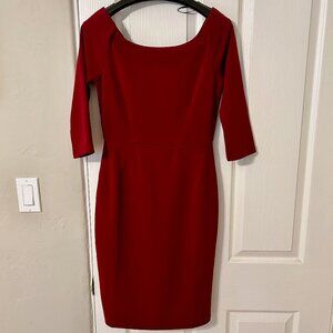 Lulus Red Off-The-Shoulder Midi Dress